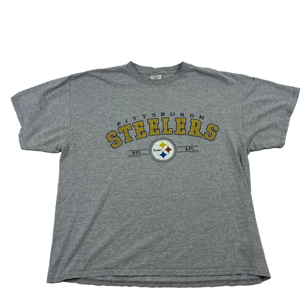 Vintage Delta Pittsburgh Steelers NFL Gray XL Shirt Unisex Adult Football